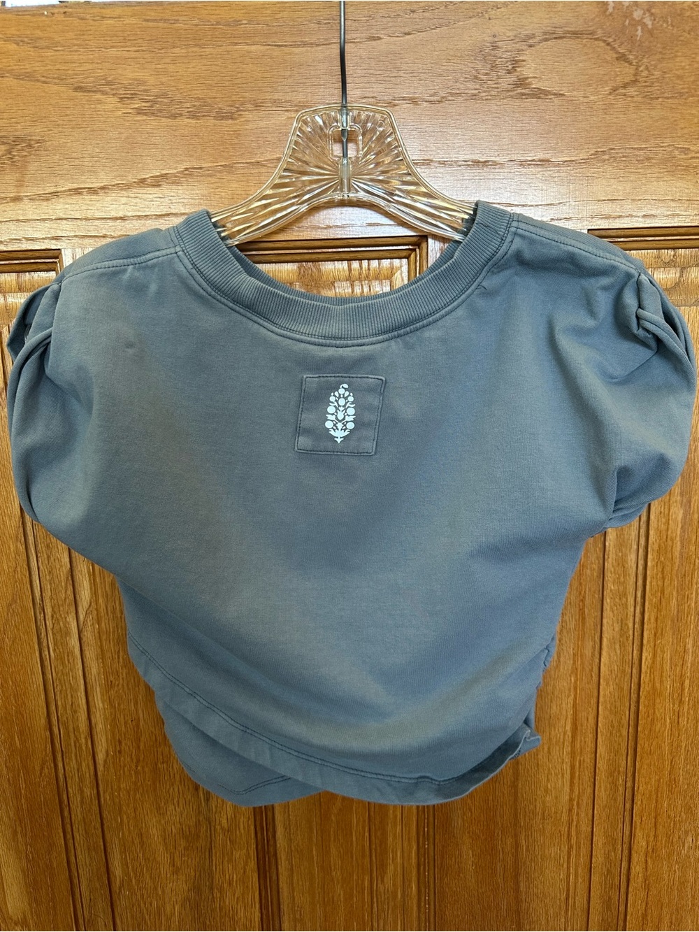 FREE PEOPLE GRAY HOT SHOT CROSSOVER SET SIZE XS!!! SUPER CUTE!!! - Picture 5 of 5